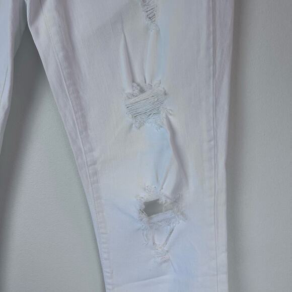 Gap 1969 Women's Slim Crop White Straight Leg Mid Rise Jean Size 26 - Picture 5 of 5